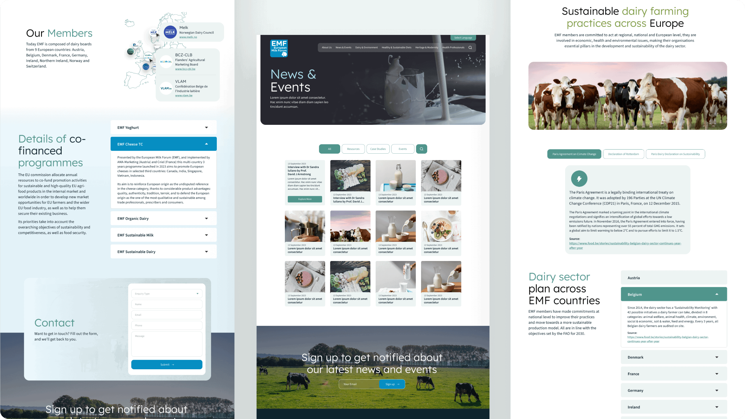 European Milk Forum project visual