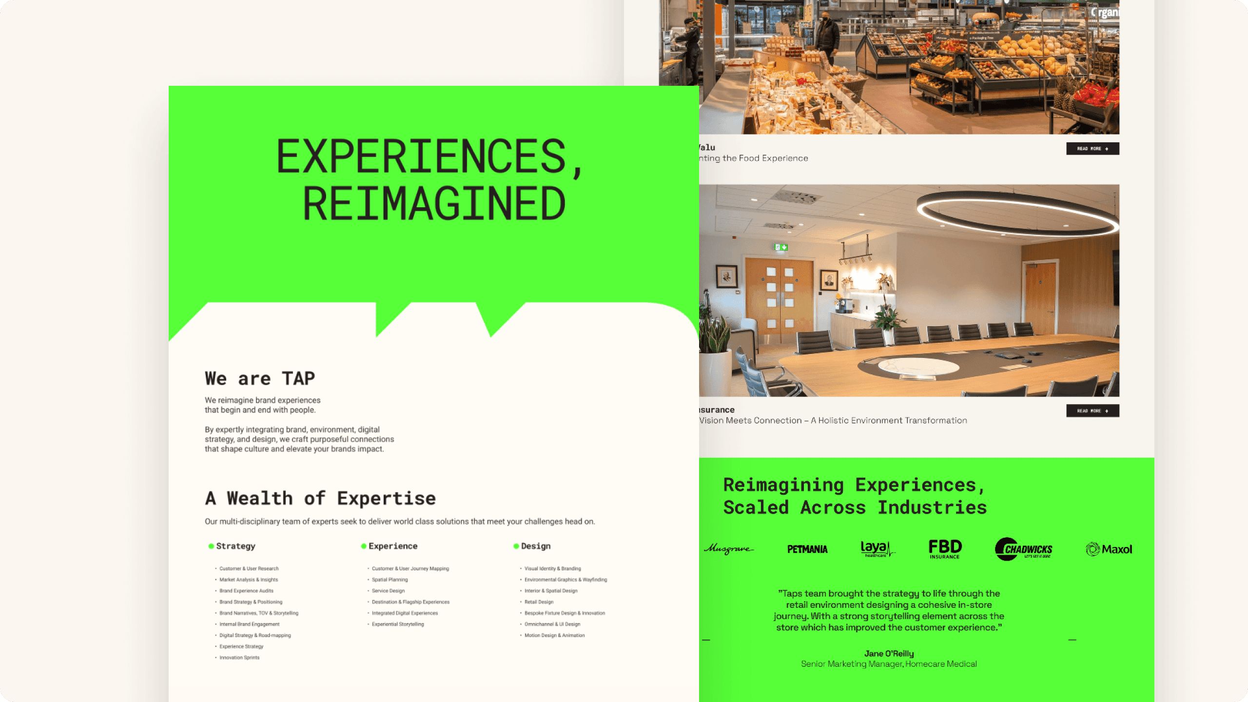 Tap Creative project visual
